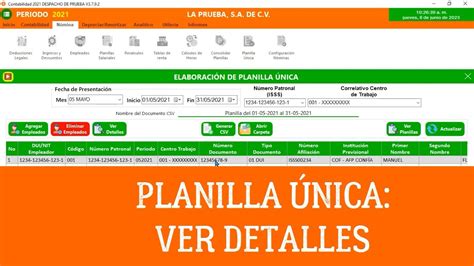 planilla unica el salvador