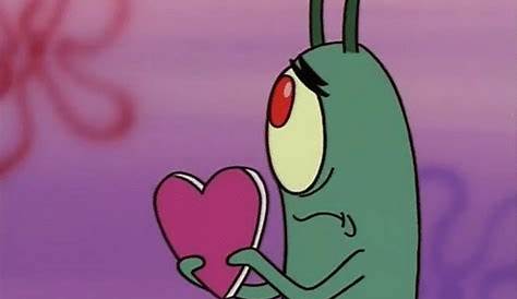 Plankton Holding Heart Meme Sapphic Sweetheart⚢ — [image Description , Who
