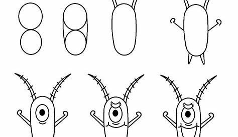 Plankton Spongebob Drawing Step By Step HOW TO DRAW PLANKTON FROM SPONGEBOB SQUAREPANTS STEP BY