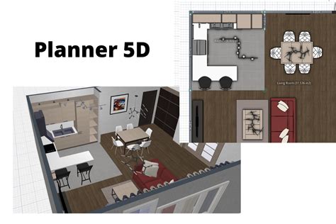Planner 5D free kitchen design software