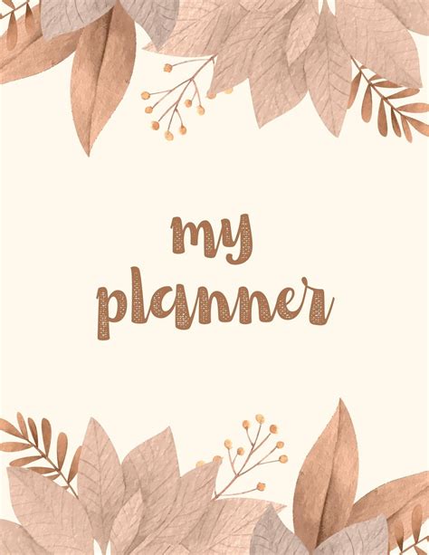 planner cover
