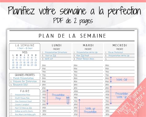 Planner Definition French