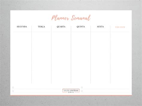 Planner Pdf Semanal
