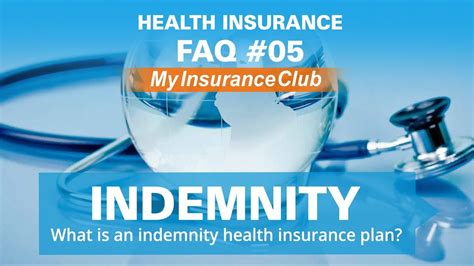So what is an indemnity health care plan?