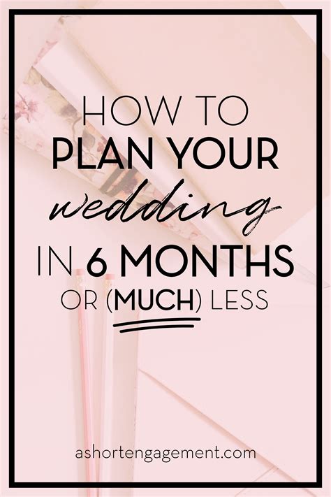 Wedding Planning How to Plan a Wedding in SIX Months Actually Ashley