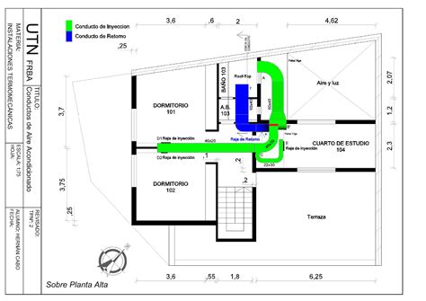 plano de aire acondicionado