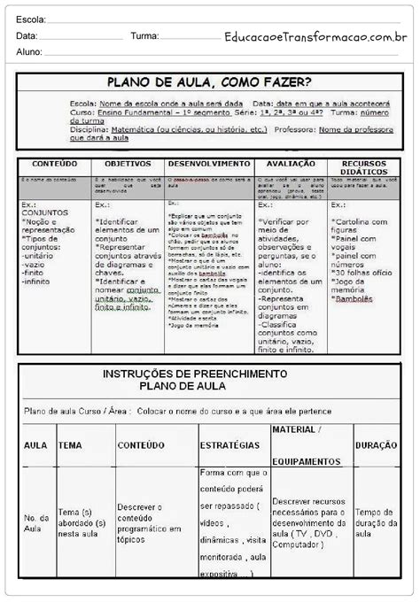 plano de aula em pdf