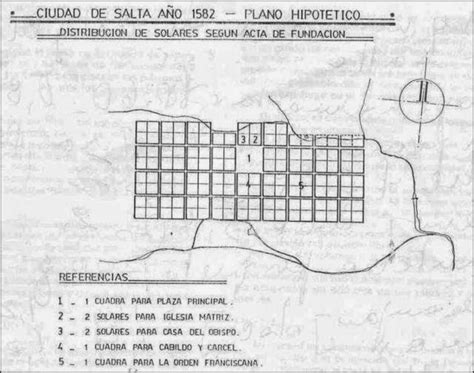 plano de la ciudad de salta en el s xviii