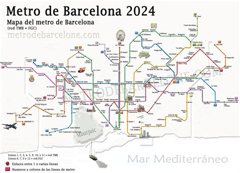 plano del metro de barcelona 2023