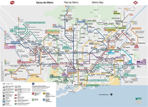 plano metro barcelona 2022