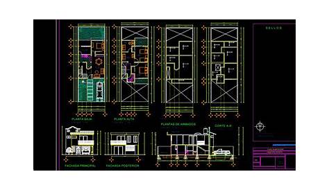 planos de casas en autocad para descargar