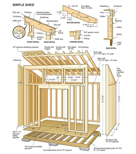 Plans De Cabine De Jardin