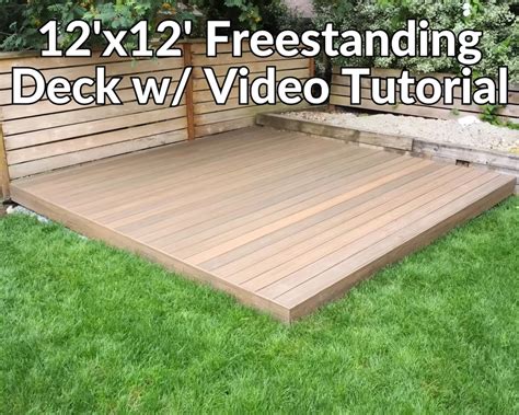 plans for a 12x12 deck