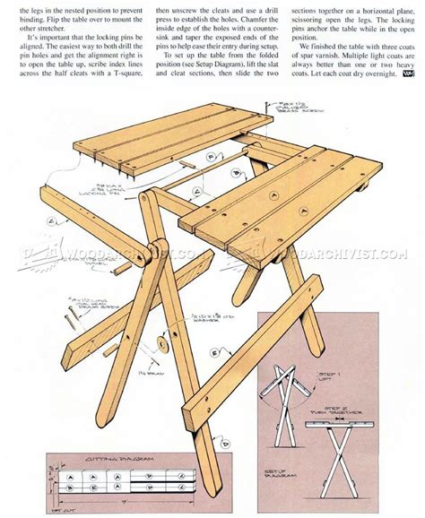 Plans For Folding Camp Table