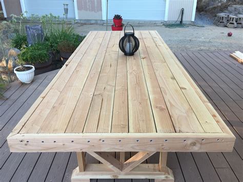 Remodelaholic Woodworking Plans Patio Table with Builtin Drink Coolers
