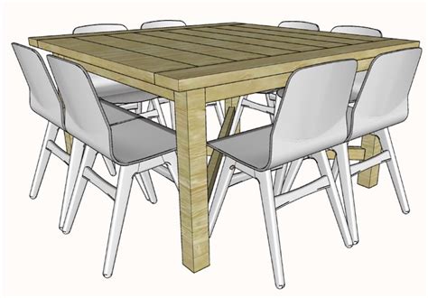 Plans For Square Dining Table