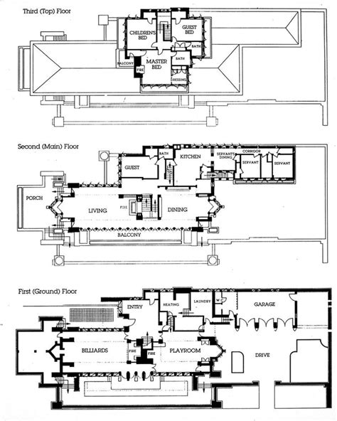 plans of the robie house