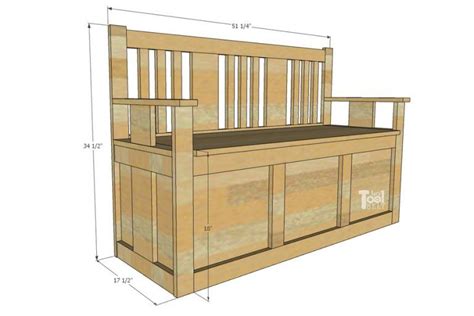 Craftsman Toy Box Bench Diy toy box plans