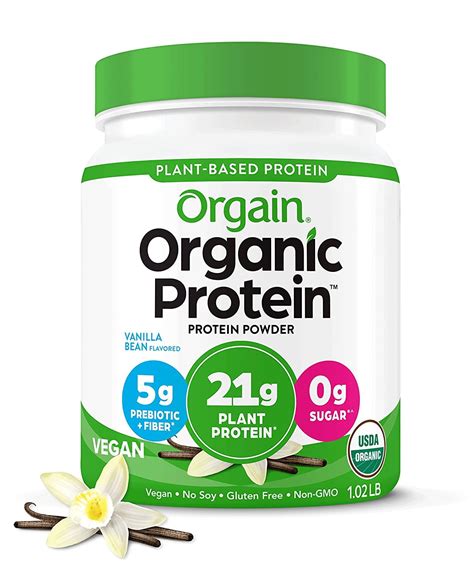 Organic Plant Protein Powder Vanilla Now Foods 2 lb Powder
