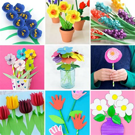 flower craft Crafts and Worksheets for Preschool,Toddler and