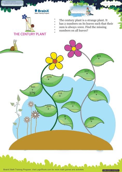Plant Math Worksheets