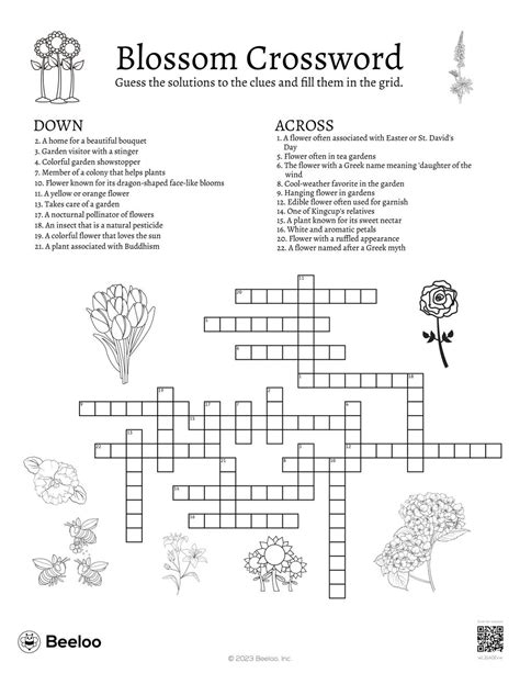 plant with orange flowers crossword