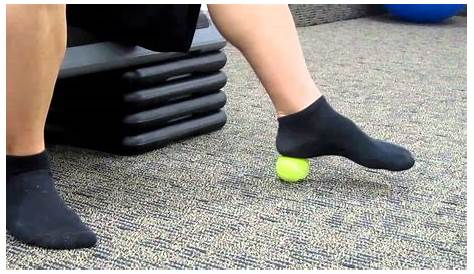 Plantar Fasciitis Exercises Tennis Ball How To Use A To Get Rid Of