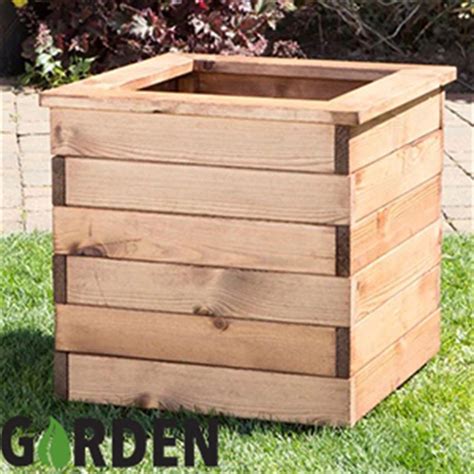 Buy Garden Hand Crafted Wooden Planter at Home Bargains