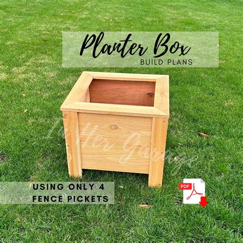 Planter Boxes From Fence Pickets