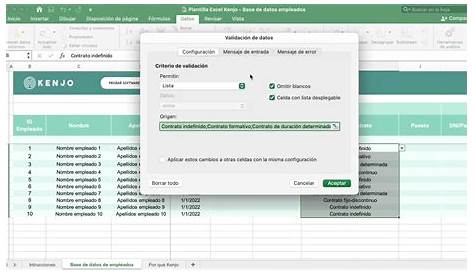 🇪🇸 Plantilla 'Base de datos de empleados' en Excel gratis - YouTube