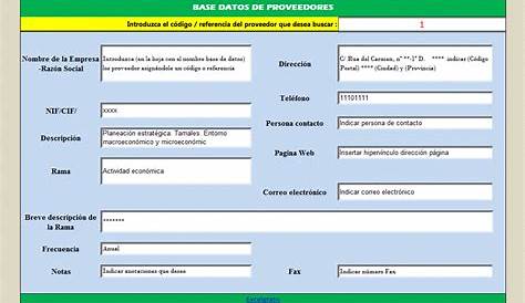 Plantilla Excel de base de datos de empleados Kenjo