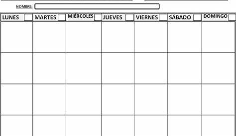 Plantilla Horario Semanal en Excel | Excel Para Todos