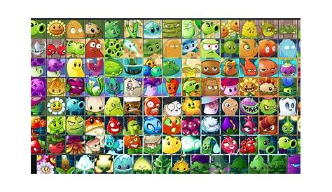 Every Plant in Plants Vs Zombies 2 in one Picture