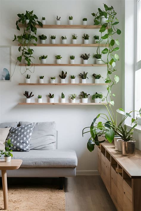 Plants On Shelf