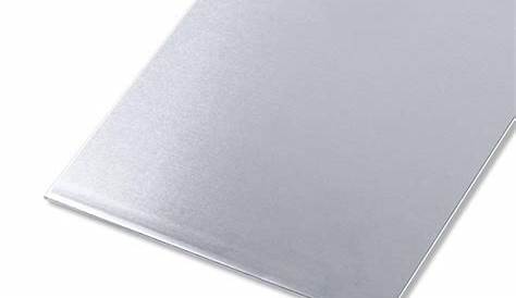 Tôle lisse en aluminium anodisé, Long 100 cm x larg 20 cm