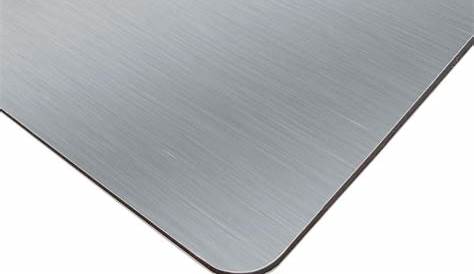 Plaque composite aluminium blanc lisse L.305 x l.150 cm Ep