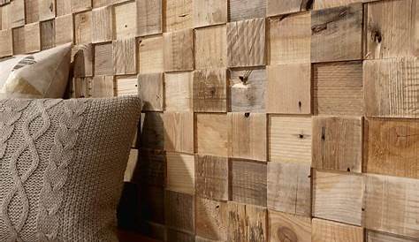 Plaquette de parement bois recyclé Skinwood bois / marron
