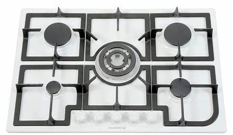 Plaque De Cuisson Gaz 5 Feux Email Blanc Achat / Vente Pas Cher