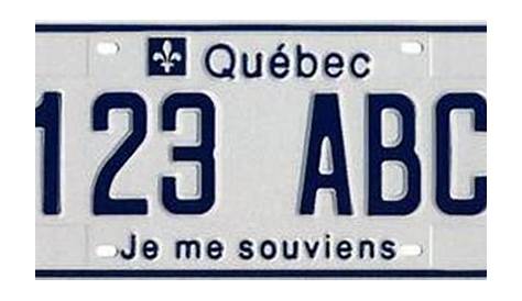 Plaque Dimmatriculation Quebec Personnalisee D'immatriculation Du Québec Personnalisées "Ça Va