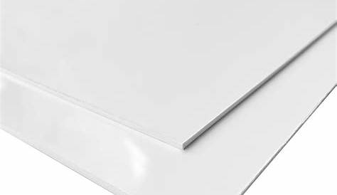 Plaque PVC expansé blanc Coloris Blanc, Epaisseur 3
