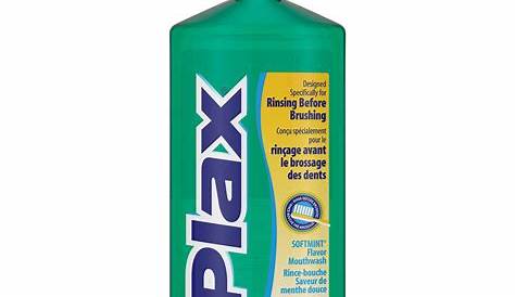 Plax Advanced Formula Plaque Loosening Soft Mint Rinse Mouthwash