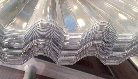 Plaque ondulée transparente polycarbonate 1,52 / 1,75 / 2