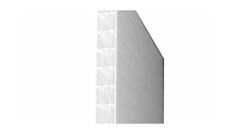 Plaque Polycarbonate Opale Castorama Alvéolaire Transparent 400 X 100 Cm
