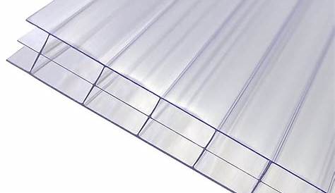 Plaque Polycarbonate Transparente Castorama Alvéolaire Transparent 400 X 90 Cm