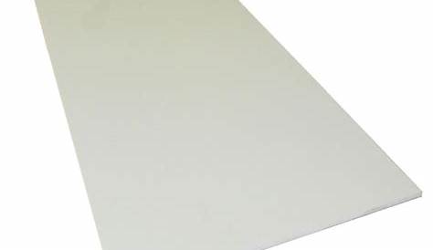 Plaque PVC rigide blanc 3mm taille fixe Plaqueplastique.fr
