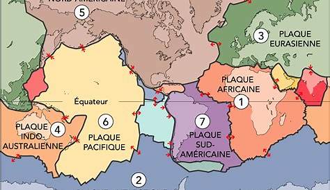 Monde Plaques tectoniques • Carte •