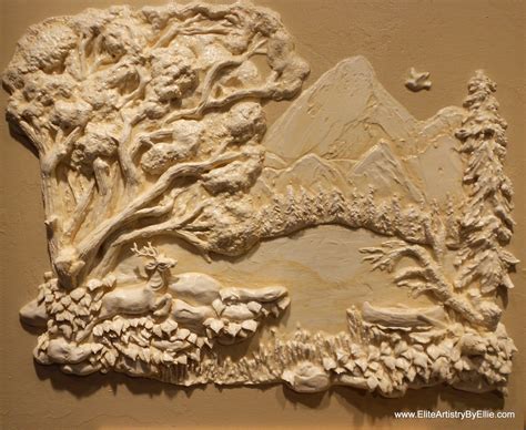 plaster relief sculptures transforming