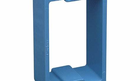 Plastic Electrical Box Extension BELL 1Gang 2Outlets 1/2 In. Threaded Weatherproof