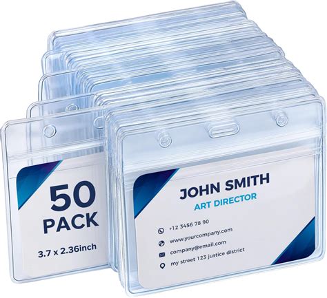 Plastic Badge Holders Amazon