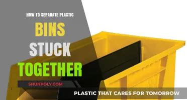 Plastic Bins Stuck Together